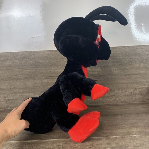 Classic Toy Co. Large Ant with Antenna Stuffed Animal Plush Black Red 20 Inch - Picture 4 of 8